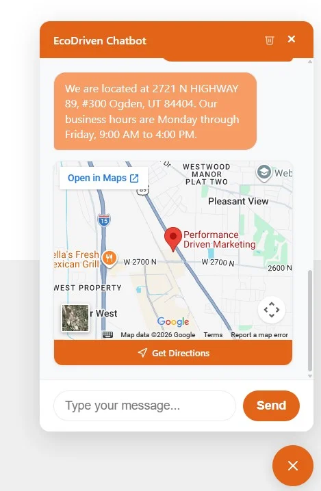EcoDriven Chatbot location in Ogden, UT